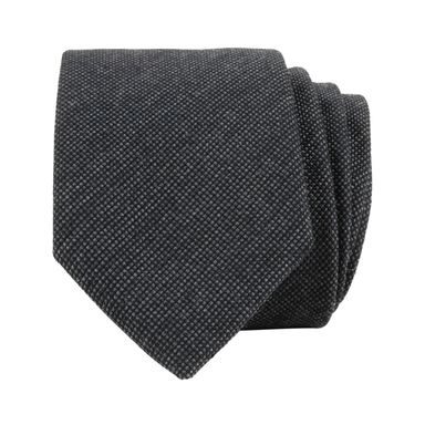Antracitovo šedá hodvábna kravata