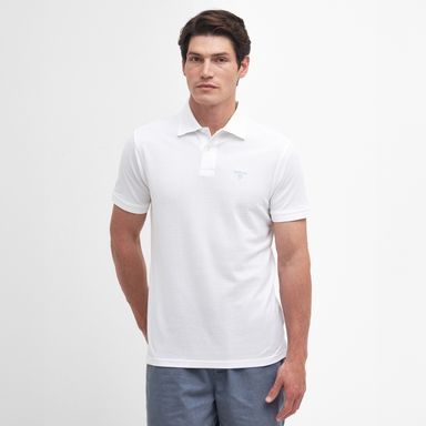 Barbour Lightweight Sports Polo Shirt — Classic White