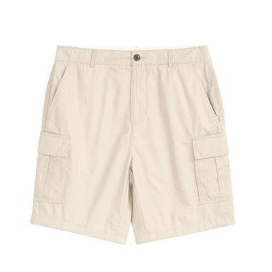 KnowledgeCotton Apparel FIG Cargo Poplin Shorts — Feather Gray