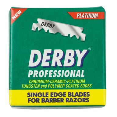 Polovičné žiletky na holenie Derby Professional Single Edge (100 ks)