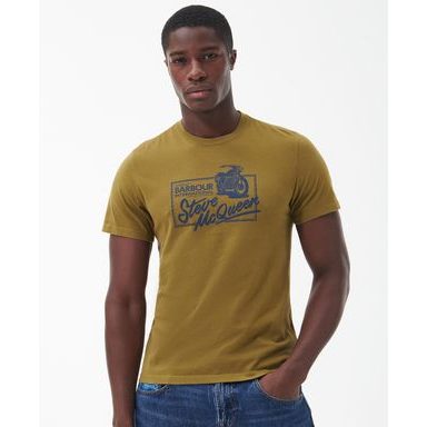 Barbour International Socket Graphic T-Shirt — Olive Branch