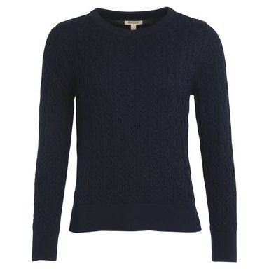 Barbour Hampton Knitted Jumper — Navy