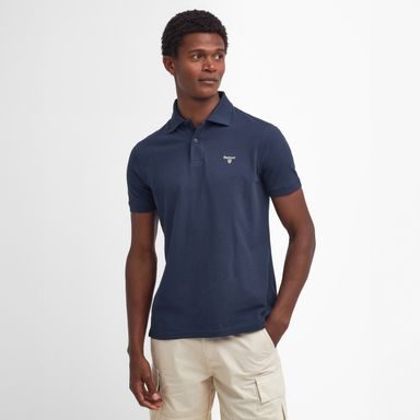 Barbour Lightweight Sports Polo Shirt — Navy