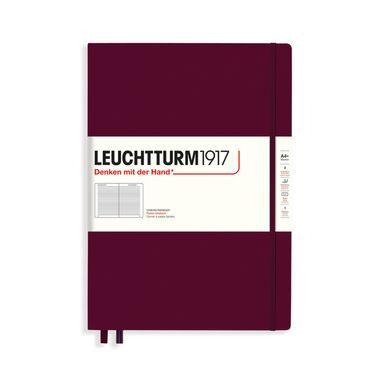 Veľký zápisník LEUCHTTURM1917 Master Classic Hardcover Notebook - A4+, pevná väzba, linajkový, 235 strán
