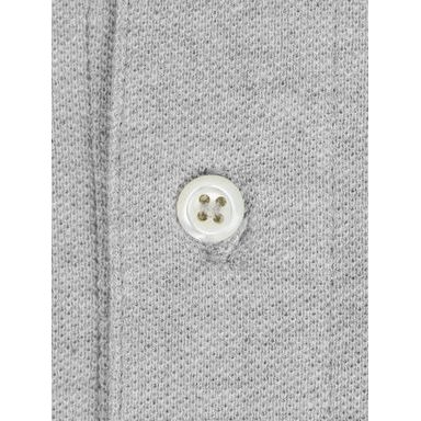 Barbour Buston Knitted Polo Shirt — Chambray