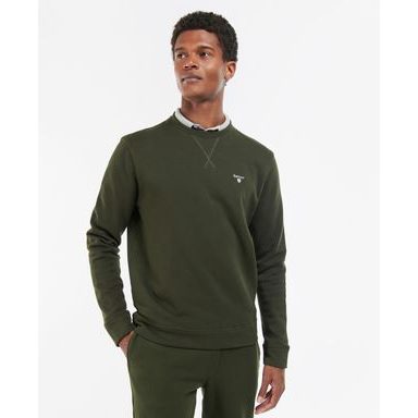 Barbour Ridsdale Crew-Neck Sweatshirt — Forest