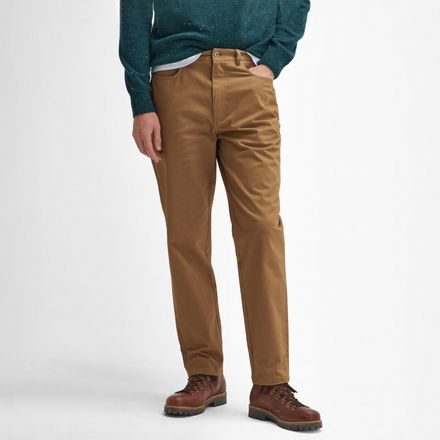 Barbour Suede Sateen Regular Trousers — Sandstone