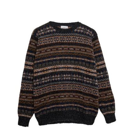 Jamieson's Fair Isle Jumper — Navy