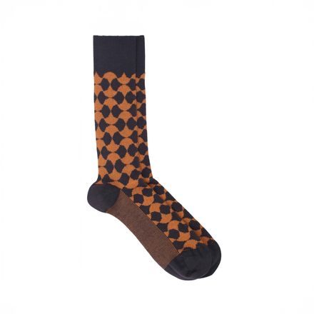 Pedemeia Organic Cotton Pattern Socks — Orange