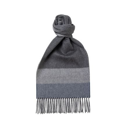 Joshua Ellis Semi Plain Cashmere Blend Scarf