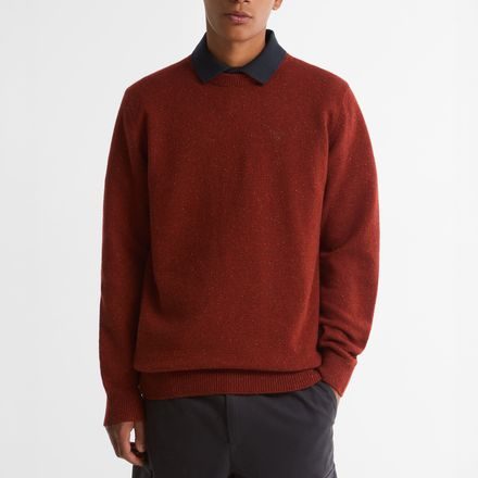Barbour Tisbury Crew Neck Sweater — Brick Red