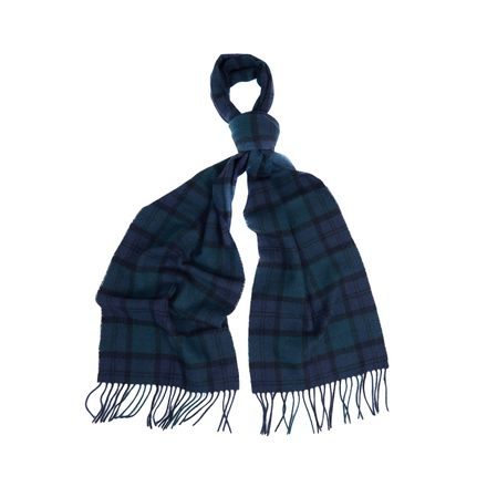 Barbour Tartan Lambswool Scarf — Black Watch
