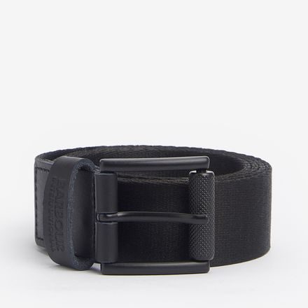 Barbour International Chester Webbed Belt — Black