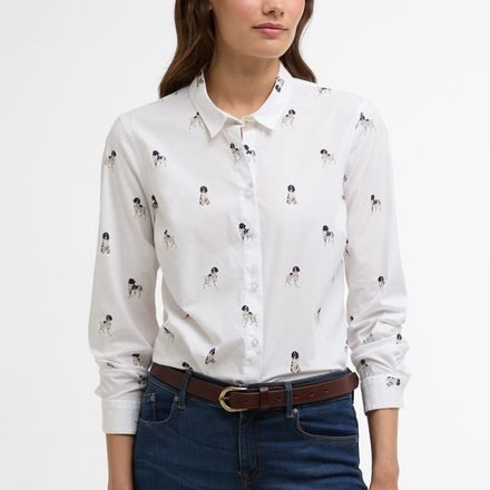 Barbour Brambles Tailored Long-Sleeved Shirt — Dog Print