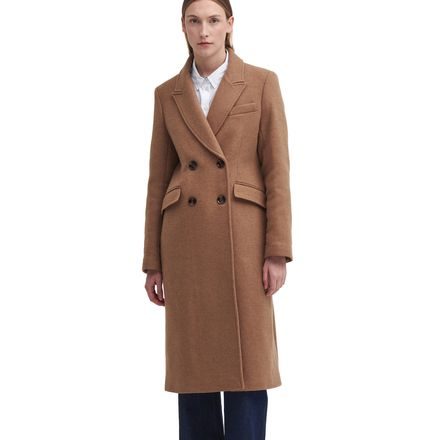 Barbour Marylin Tailored Wool Coat — Camel