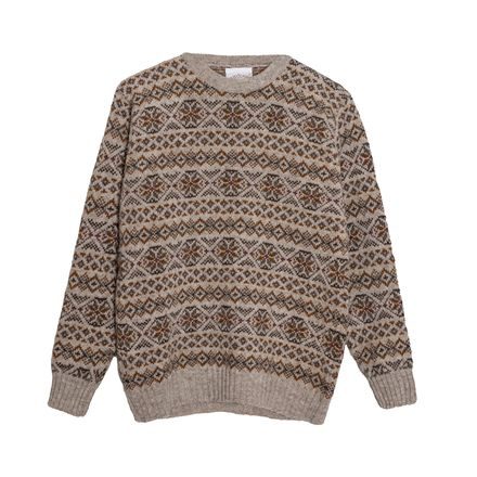 Jamieson's Fair Isle Jumper — Stone