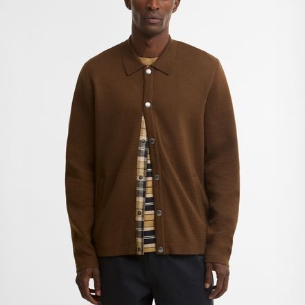 Barbour Florcombe Cardigan — Dark Sand
