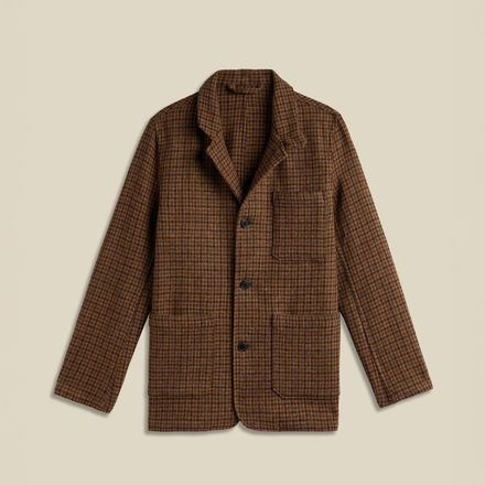 Portuguese Flannel Working Blazer Wool — Pied Poule