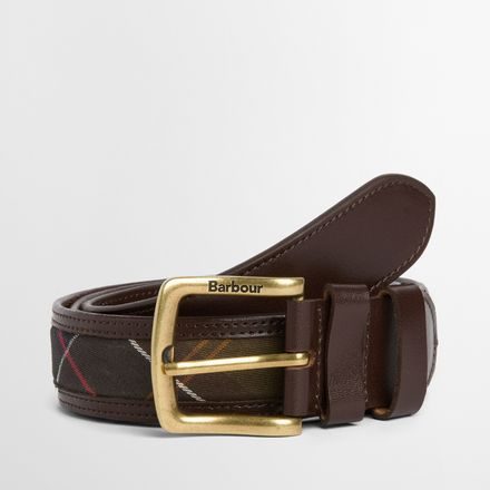 Barbour Girvan Tartan Leather Belt