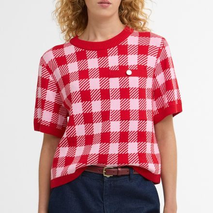 Barbour Esther Gingham Crew Neck Jumper