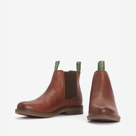 Barbour Farsley Chelsea Boots — Teak