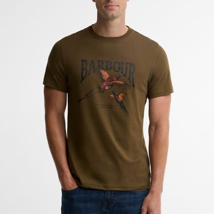 Barbour Pheasant Graphic Tailored T-Shirt — Olive