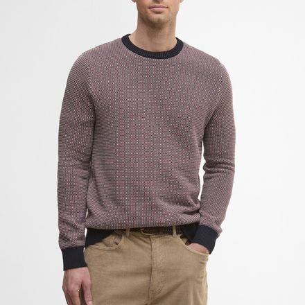 Barbour Wells Crew Neck Jumper — Navy