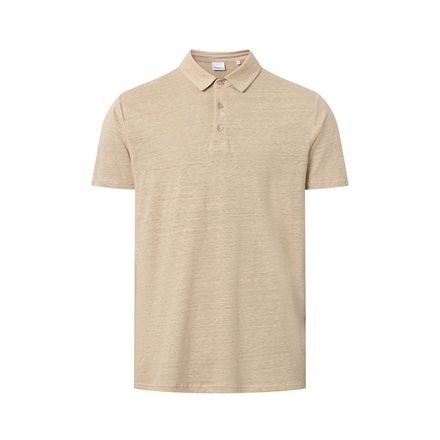 Ľanové polo tričko Knowledge Cotton Apparel - Safari