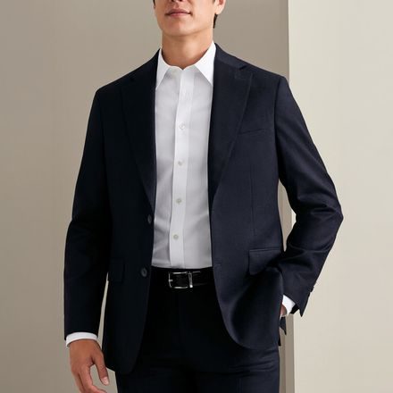 Charles Tyrwhitt Italian Flannel Suit Jacket — Navy