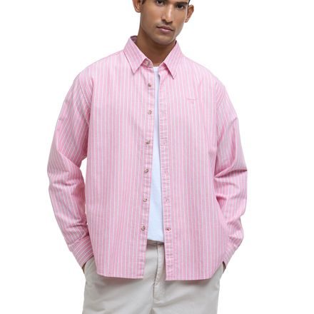 Barbour Fenfield Striped Relaxed Long-Sleeved Shirt