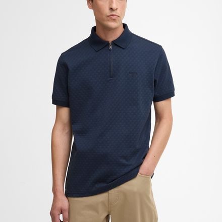 Barbour Hockham Tailored Fit Polo Shirt — Navy