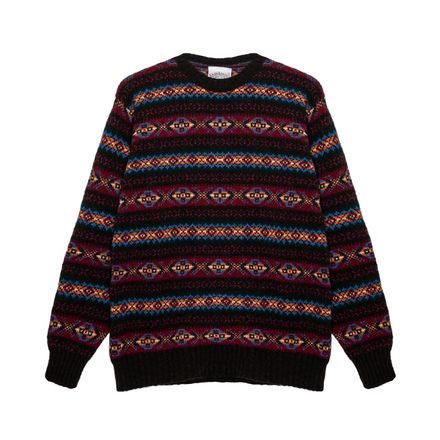 Jamieson's Fair Isle Jumper — Bordeaux