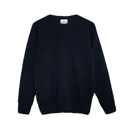 Jamieson's Saddle Shoulder Jumper — Navy