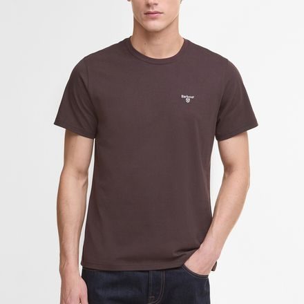 Barbour Essential Sports T-Shirt — Chocolate