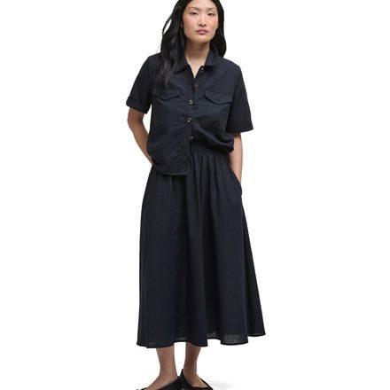 Barbour Elsie Midi Skirt — Black