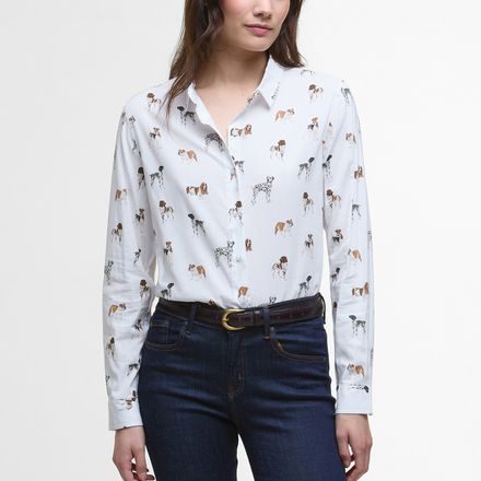 Barbour Safari Relaxed Long-Sleeved Shirt — Dog Print