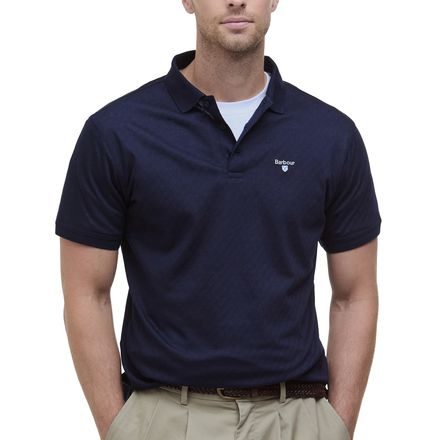 Barbour Sutton Tailored Fit Polo Shirt — Navy
