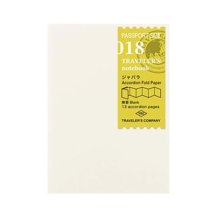 Traveler's 018 — Accordion Fold Paper (Passport)