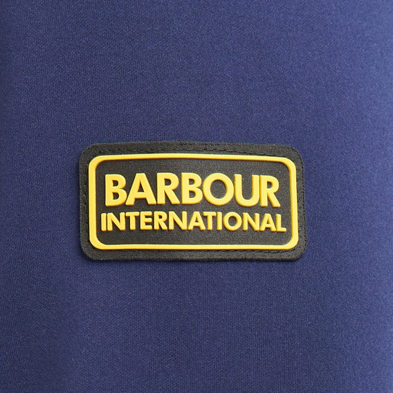 Prešívaná mikina so zapínaním na zips Barbour International Vinnie - Ink Blue