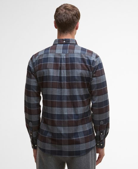 Barbour Valley Tailored Checked Shirt — Midnight