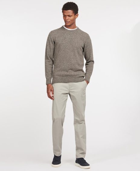 Barbour Tisbury Crew Neck Sweater — Grey Marl