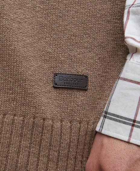 Barbour Kelson Knitted Vest — Stone