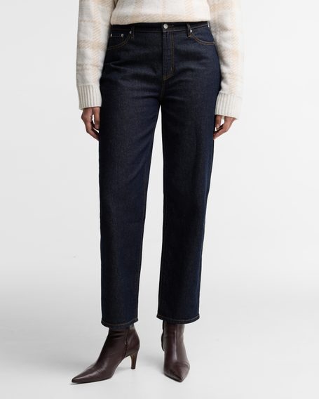 Barbour Adalyn High-Rise Jeans — Indigo