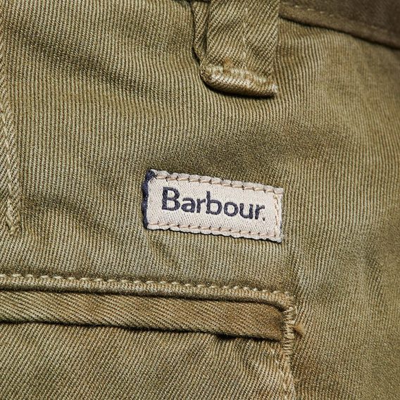 Jednofarebné kraťasy Barbour Neuston Twill Shorts - Ivy Green