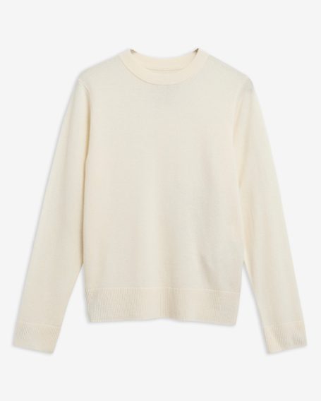Barbour Penwood Cashmere Knitted Jumper — Cream