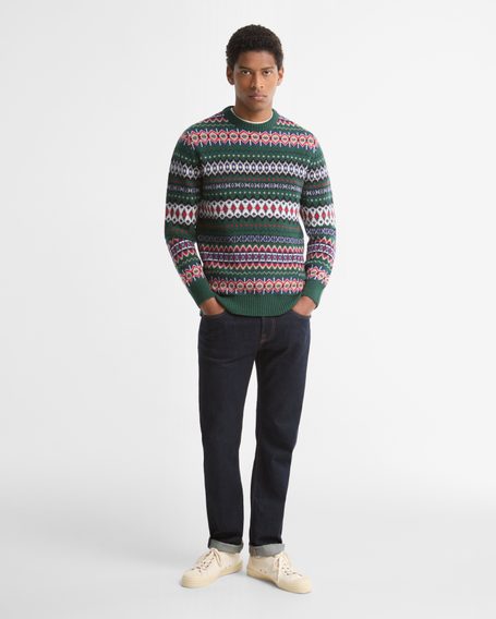 Barbour Case Fair Isle Jumper — Sycamore