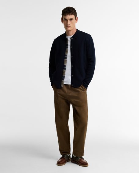 Barbour Yorklane Twill Trousers — Dark Sand