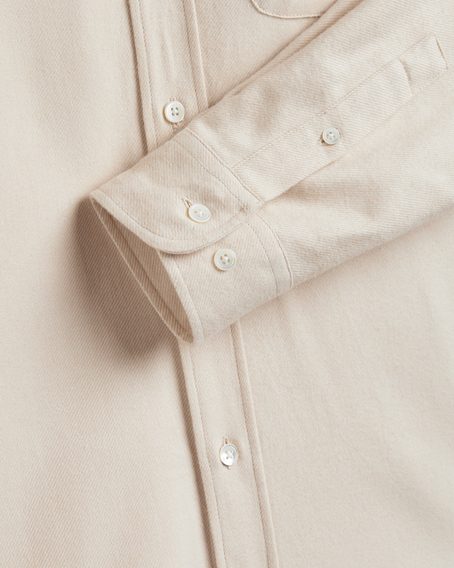 Portuguese Flannel Teca — Ecru