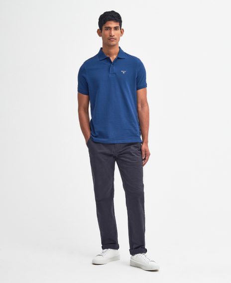 Barbour Lightweight Sports Polo Shirt — Deep Blue