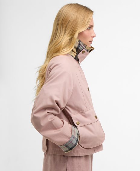 Barbour Cropped Beadnell Casual Jacket — Gardenia